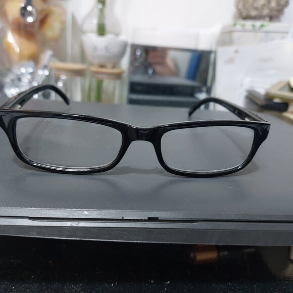 Simple Black Foster Grant Reading Glasses Readers 1.00 Power LO0715 Brandon BLK - Picture 2 of 9